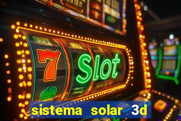 sistema solar 3d em movimento